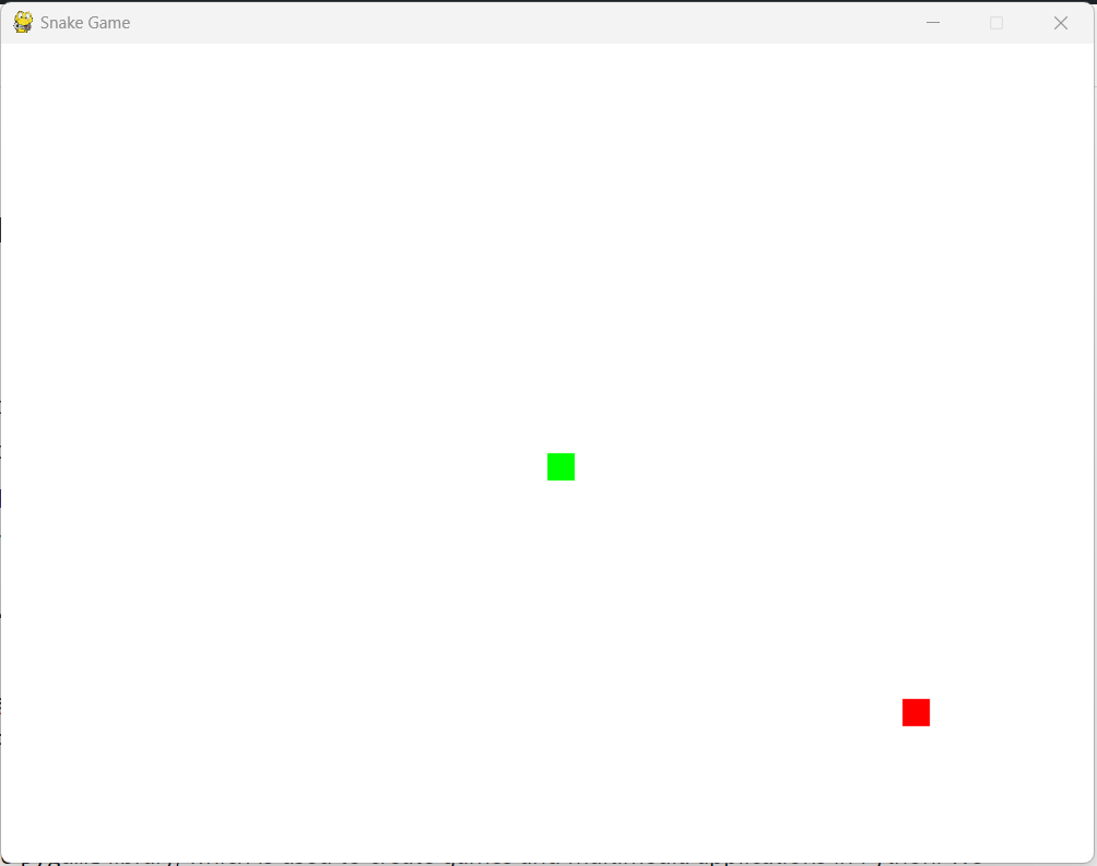 Snake Game Python Tutorial 