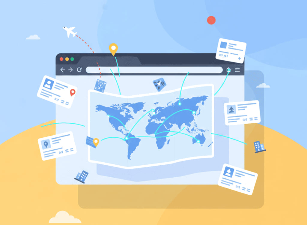 Travel planner chrome extension